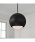 Dolby 1-Light Pendant Black Iron