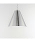 Veritas 18 inch 1-Light Pendant Satin Nickel