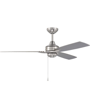 Moto Indoor/Outdoor Ceiling Fan (Blades Included) Brushed Polished Nickel