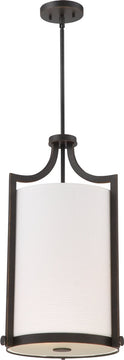 14"W Meadow 3-Light Pendant Russet Bronze