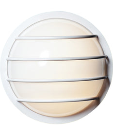 10"H Bulwark LED 1-Light Outdoor Wall Sconce White