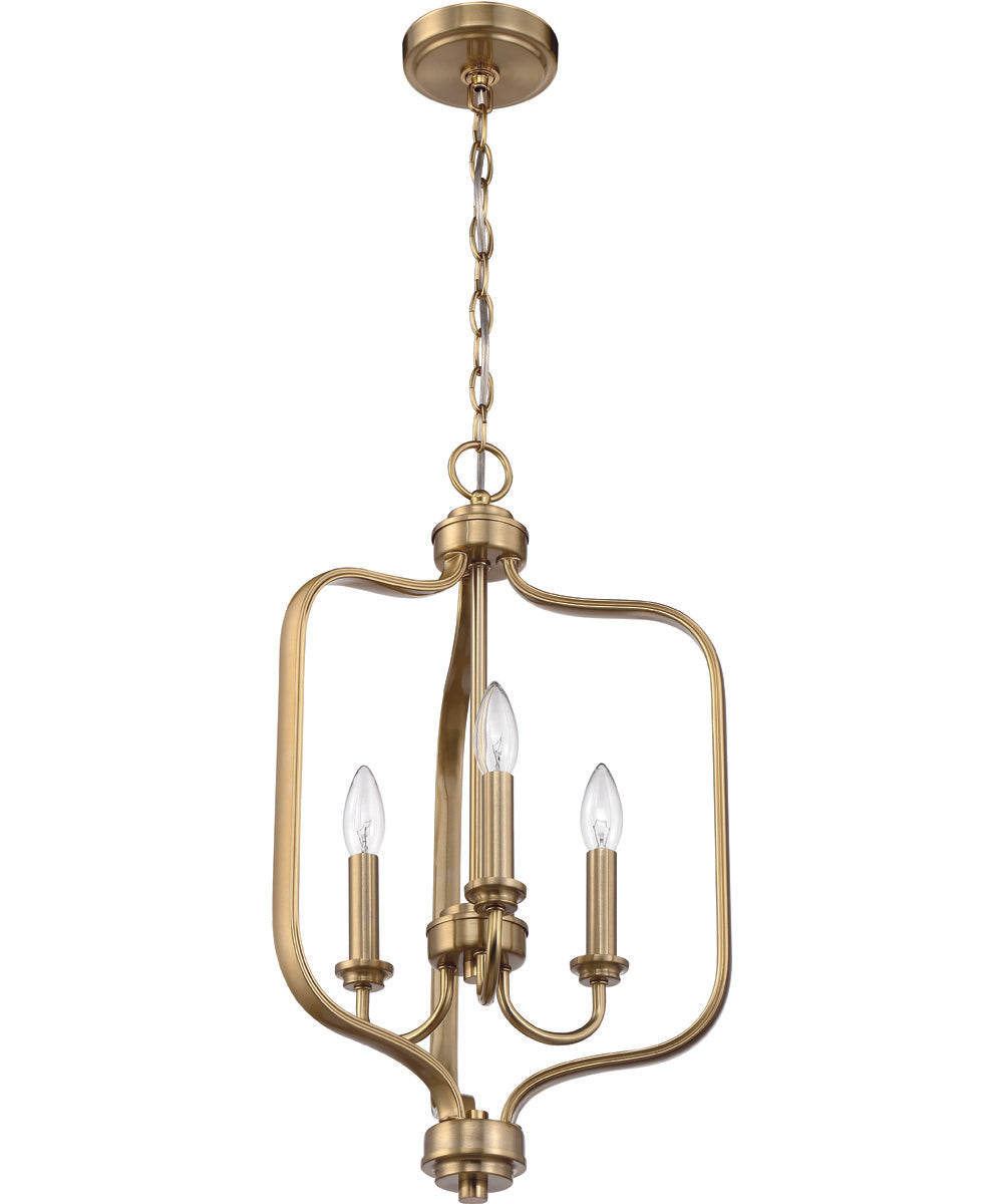 Bolden 3-Light Foyer Satin Brass