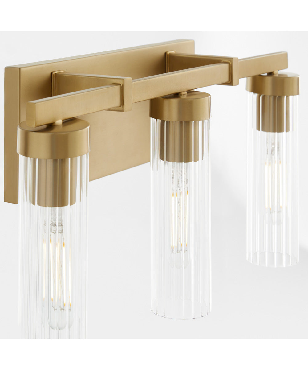 Kilbey 3-light Bath Vanity Light Aged Brass