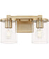 Bolton 2-light Bath Vanity Light Aged Brass