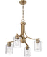 Bolden 4-Light Chandelier Satin Brass