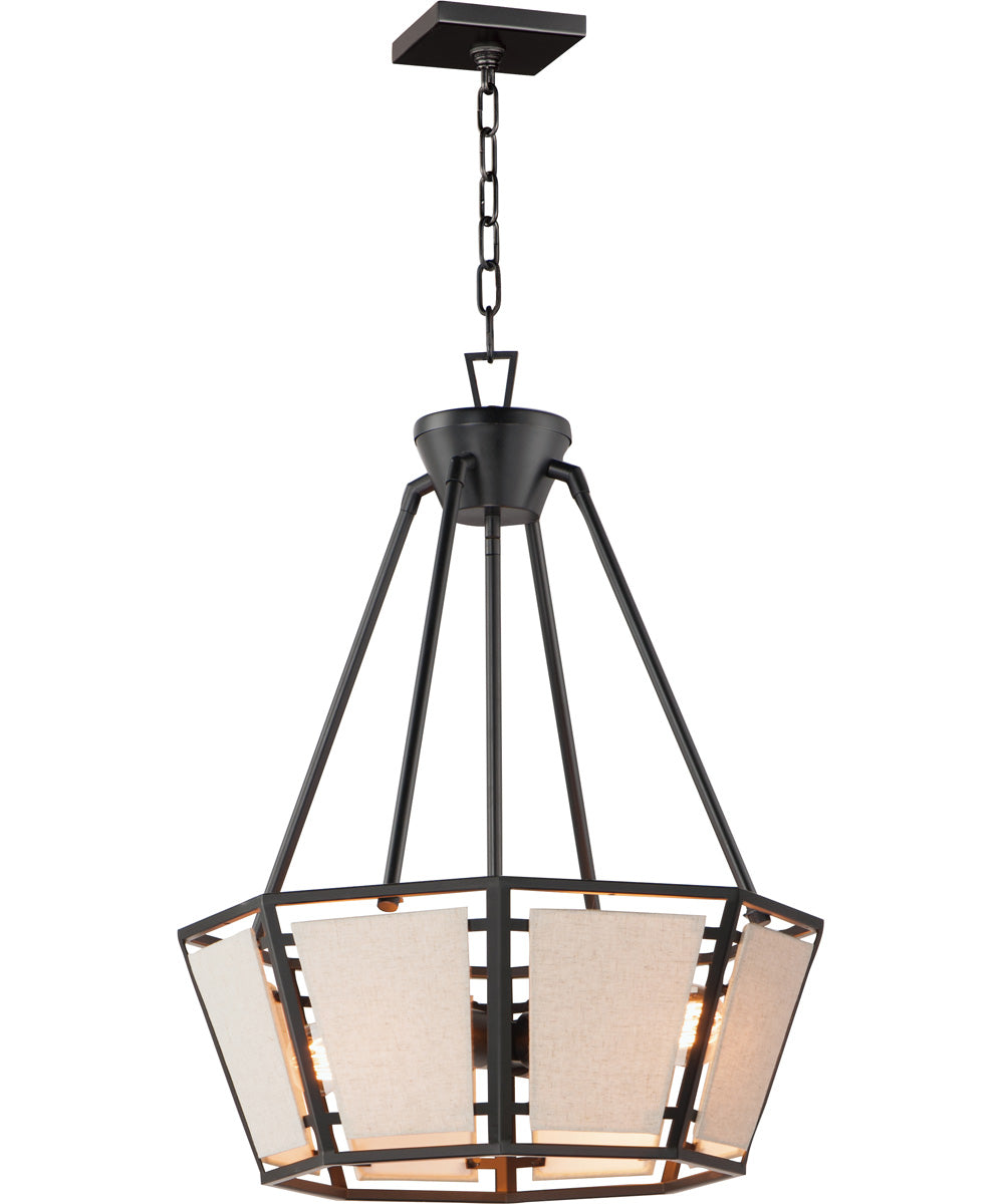 Montauk 4-Light Chandelier Black