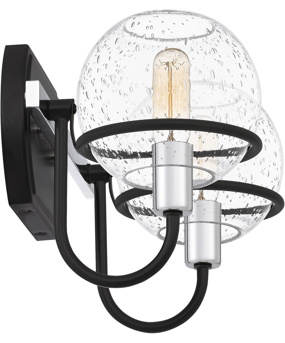 Phoenix Medium 2-light Bath Light Matte Black