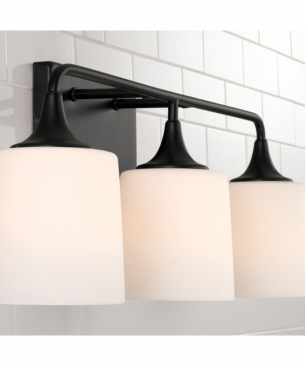 Presley 3-Light Vanity Matte Black