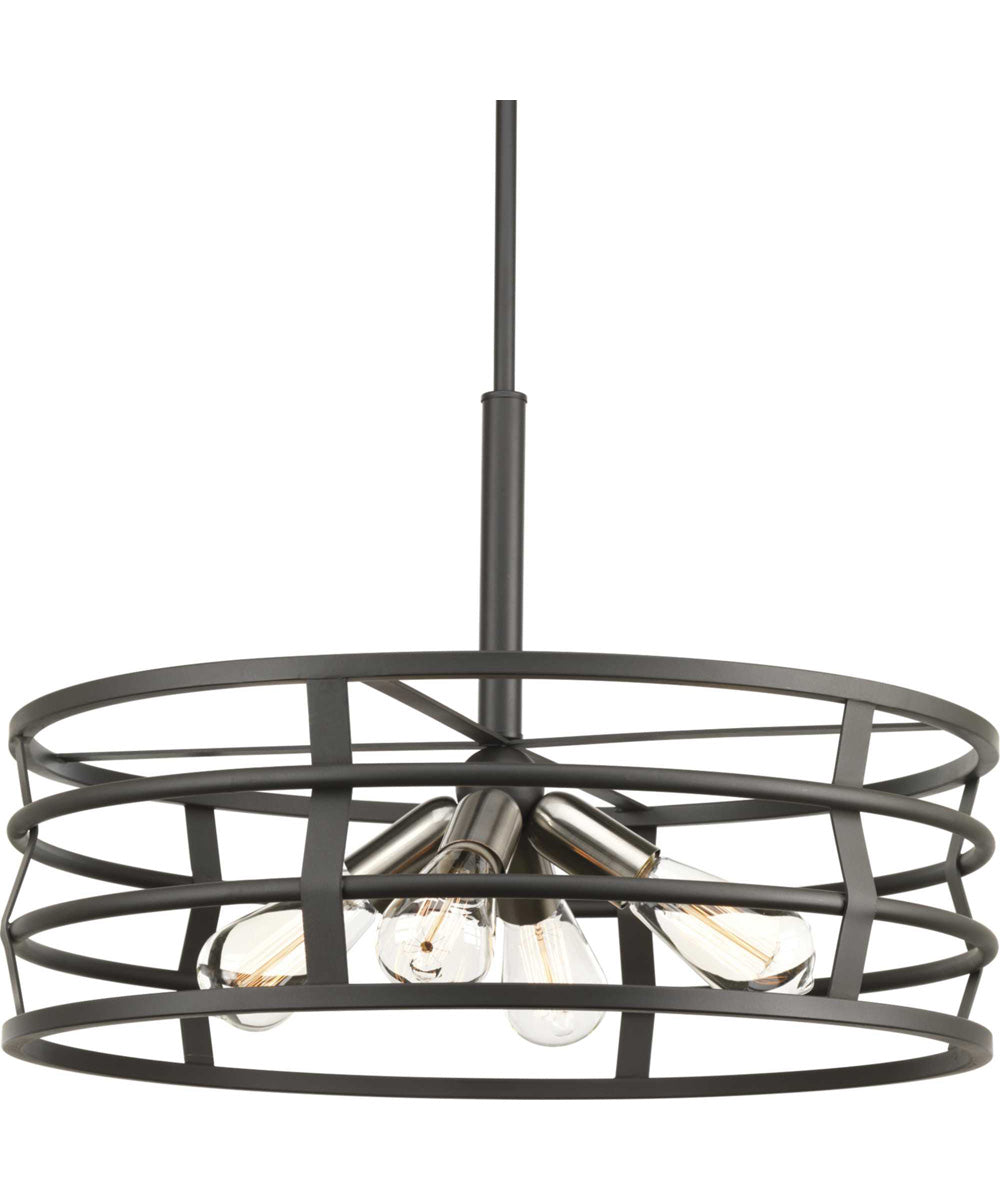 Remix 4-Light Global Pendant Light Graphite