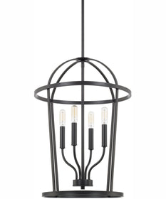 Greyson 4-Light Foyer Matte Black