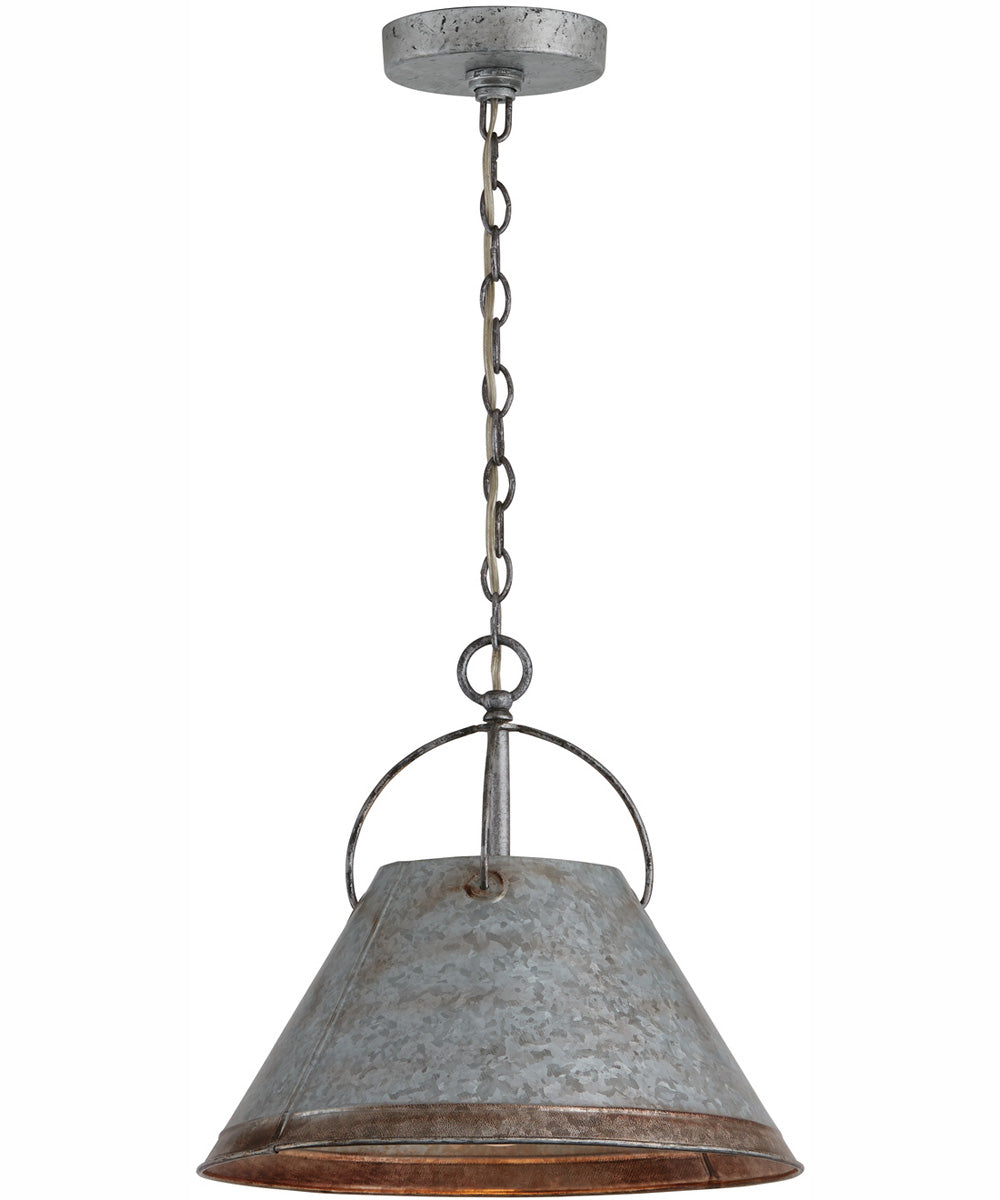 Alvin 1-Light Pendant Antique Galvanized