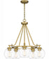 Celadon 5-light Chandelier Aged Brass