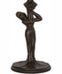 15" High Lavender Tiffany Pond Lily Nouveau Lady Accent Lamp