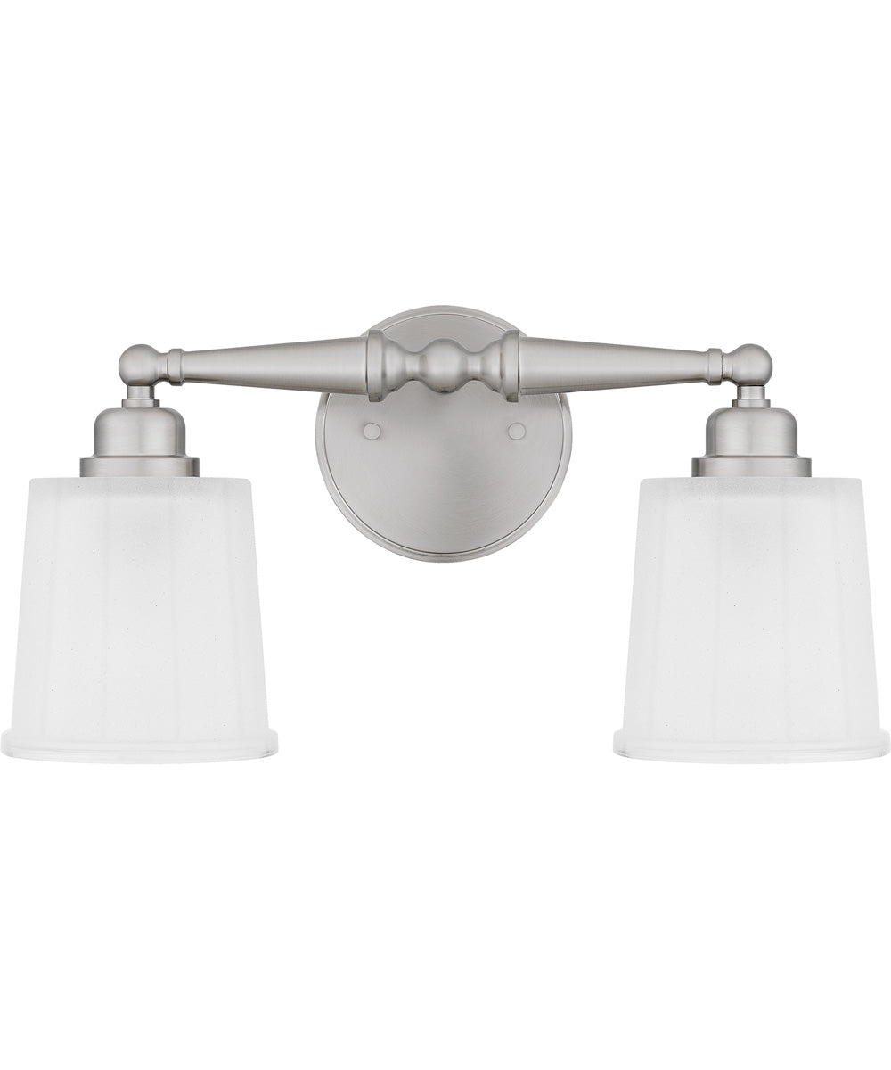 Cecilia Medium 2-light Bath Light Brushed Nickel