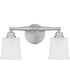 Cecilia Medium 2-light Bath Light Brushed Nickel