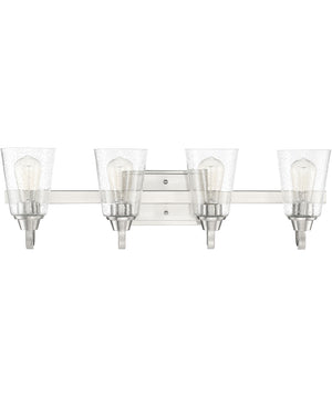 Grace 4-Light Bath Vanity Light Brushed Polished Nickel