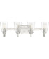 Grace 4-Light Bath Vanity Light Brushed Polished Nickel