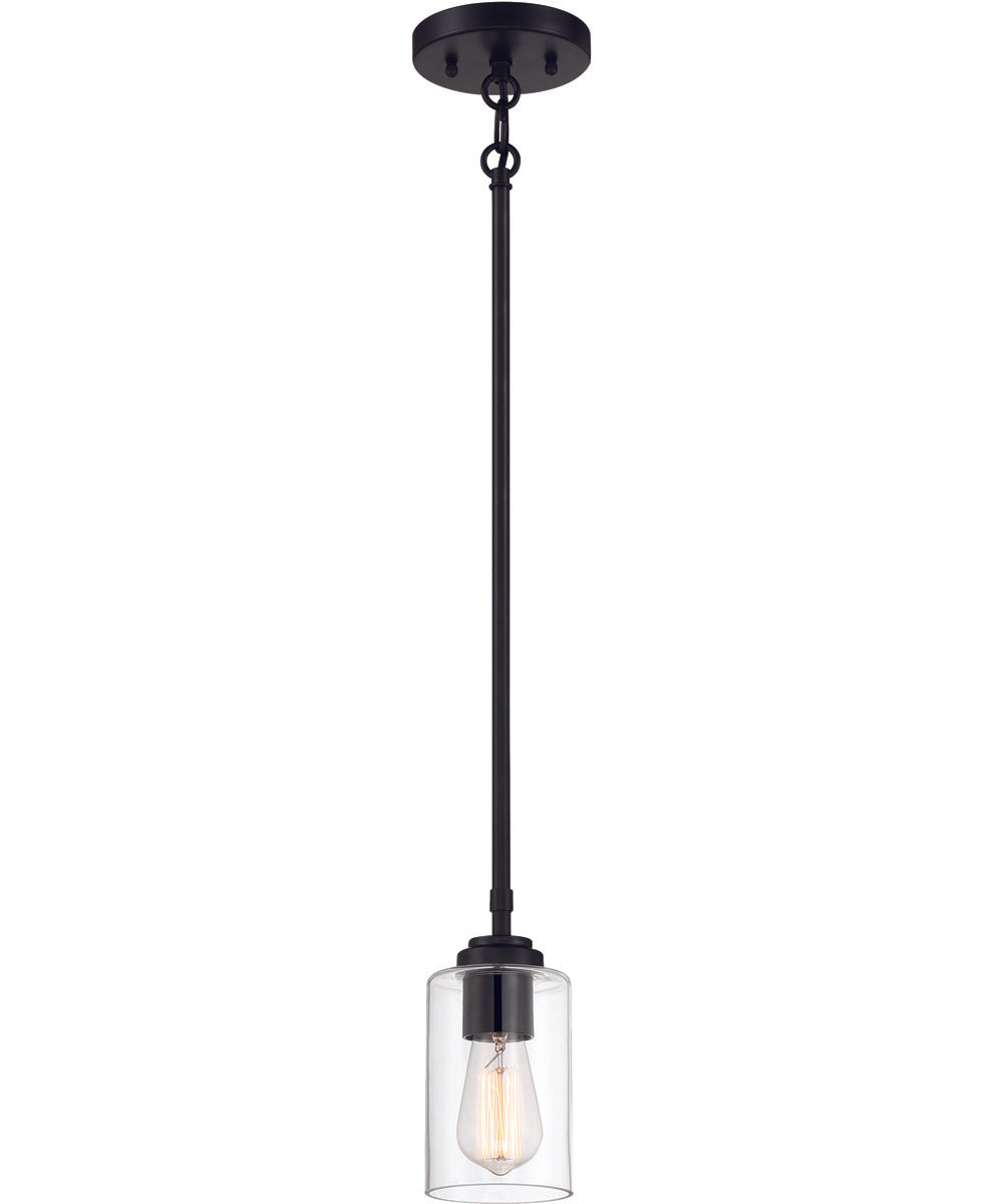 Stowe 1-Light Mini Pendant Flat Black
