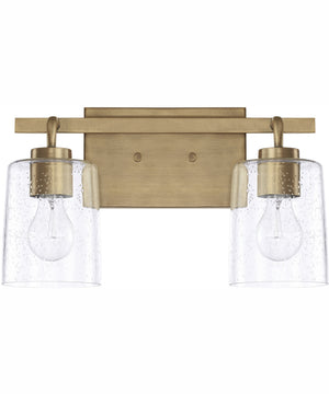 Greyson 2-Light Vanity Aged Brass