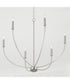 Ansley 6-Light Chandelier Brushed Nickel