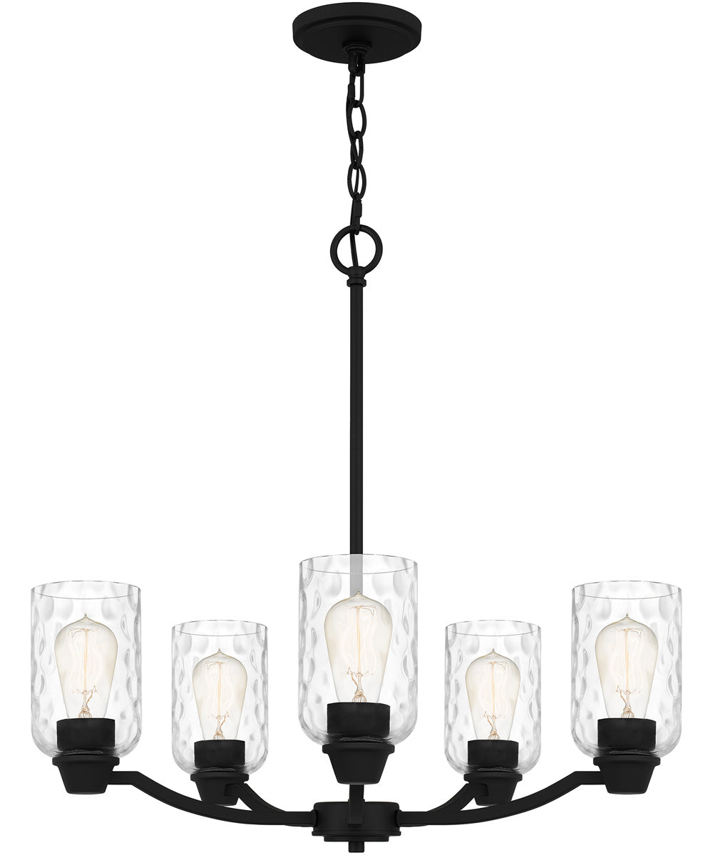 Acacia 5-light Chandelier Matte Black