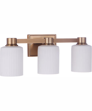 Bretton 3-Light Vanity Satin Brass