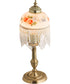 6" Wide Roussillon Rose Bouquet Table Lamp