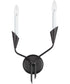 Calyx 2-Light Sconce Black