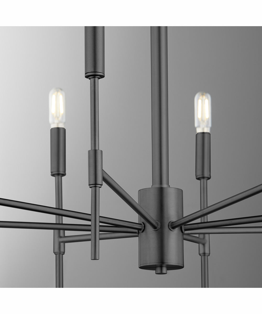 Hamilton 8-light Chandelier Matte Black