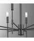 Hamilton 8-light Chandelier Matte Black