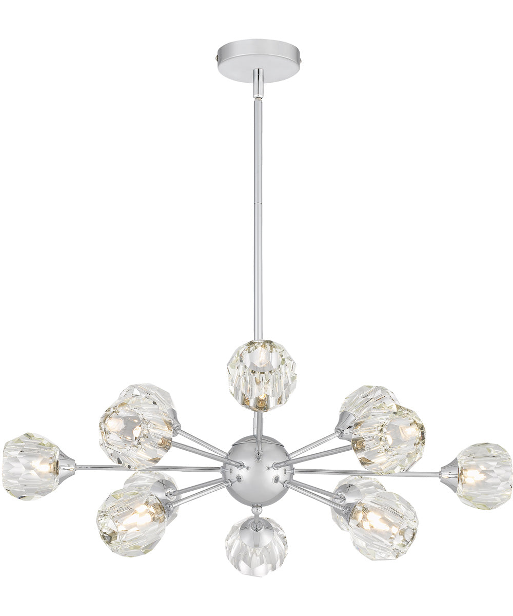 Spellbound 12-light Chandelier Polished Chrome