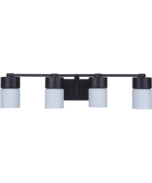 District 4-Light Bath Vanity Light Flat Black