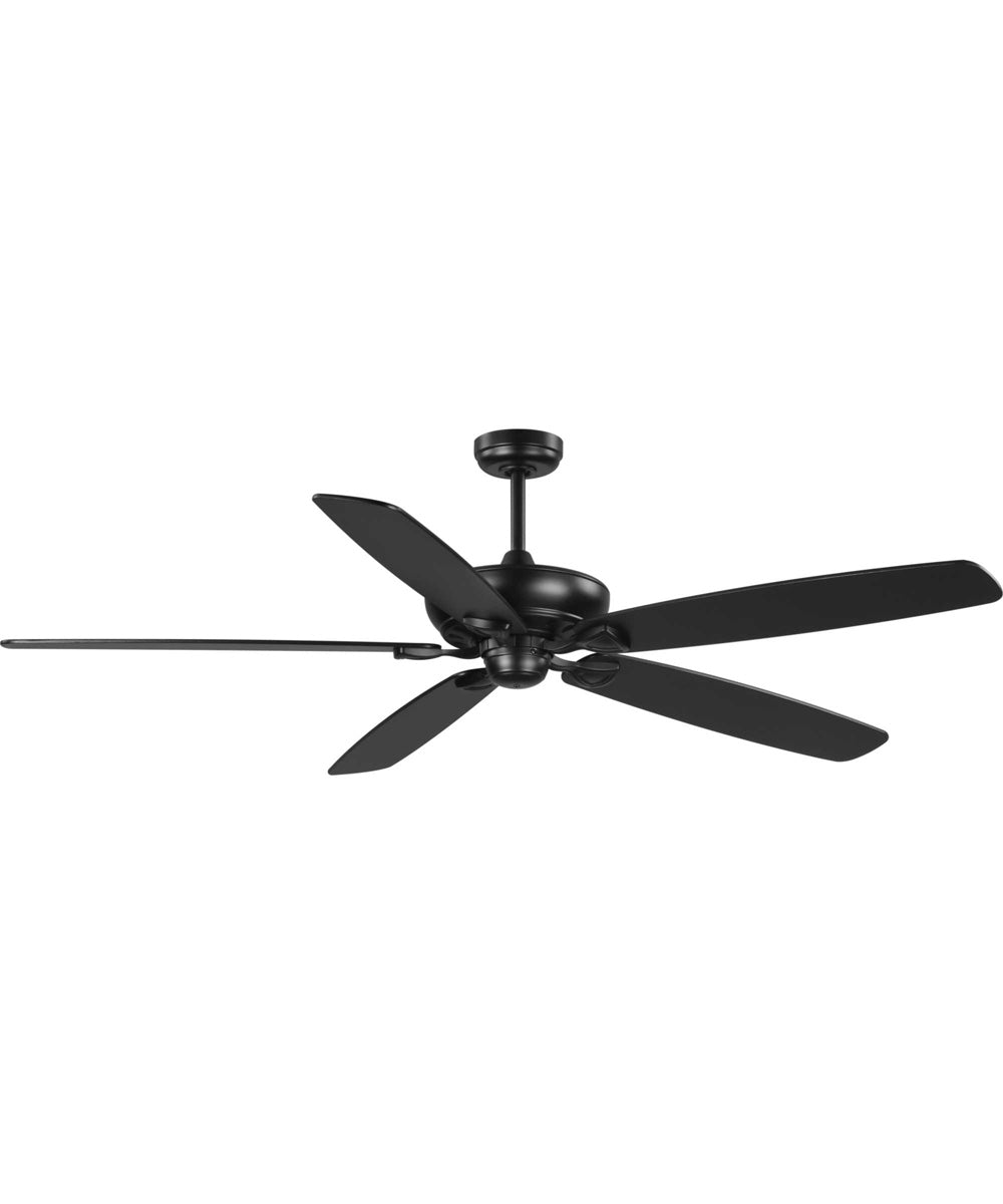Kennedale 72-Inch 5-Blade DC Motor Transitional Ceiling Fan Rustic Charcoal/Matte Black Matte Black