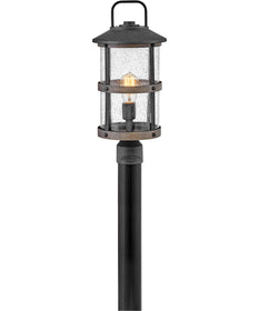 Lakehouse 1-Light Medium Outdoor Post Top or Pier Mount Lantern in Aged Zinc