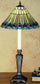 23"H Jeweled Peacock  Tiffany Table Lamp