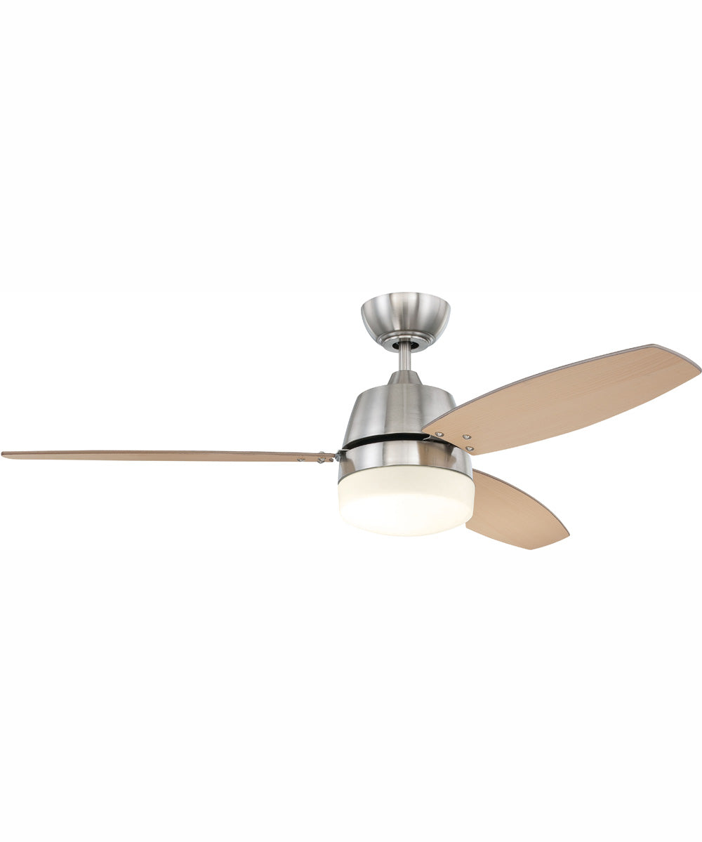 52" Beltre 1-Light Ceiling Fan Brushed Polished Nickel