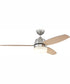 52" Beltre 1-Light Ceiling Fan Brushed Polished Nickel