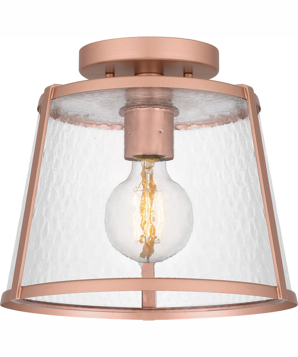 Quoizel Flush Mount Small 1-light Semi Flush Mount Matte Rose Gold