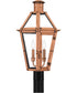Burdett Large 3-light Outdoor Post Light Aged Copper