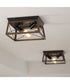 Briarwood 2-Light Flush Mount Antique Bronze