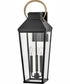 Dawson 3-Light Large Wall Mount Lantern in Black