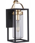 Neo 1-Light Outdoor Wall Lantern Midnight Satin Brass
