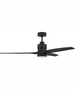60" Sonnet 1-Light Ceiling Fan Flat Black