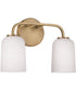 Lawson 2-Light Vanity Aged Brass