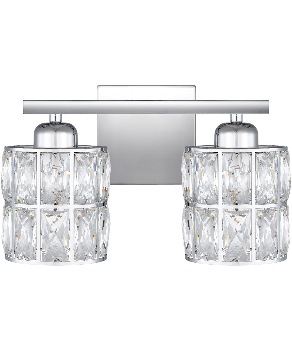 Gibson Medium 2-light Bath Light Polished Chrome