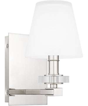 Kelsey Glen Small 1-light Wall Sconce Polished Nickel