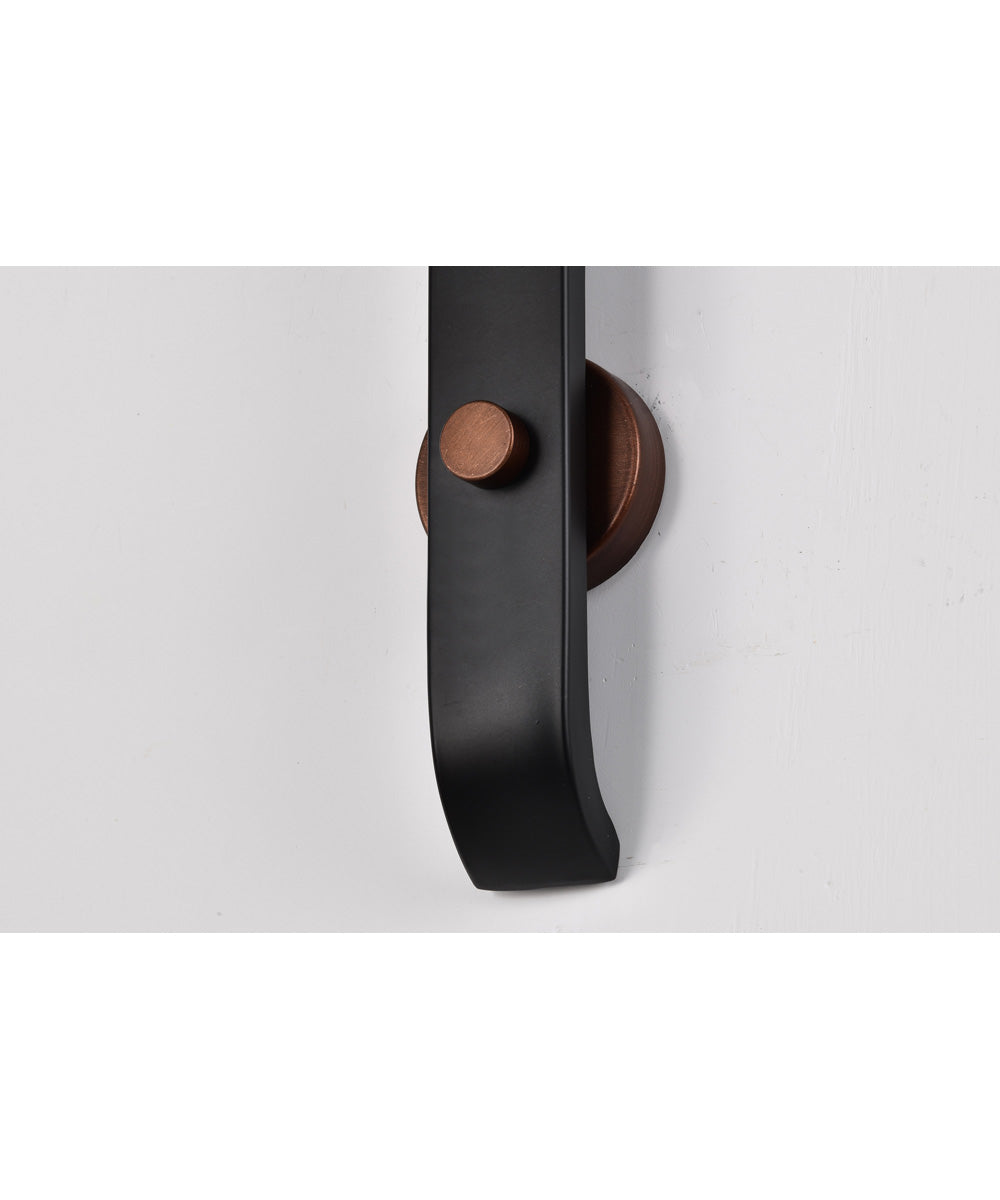 Colby 1-Light Vanity & Wall Matte Black