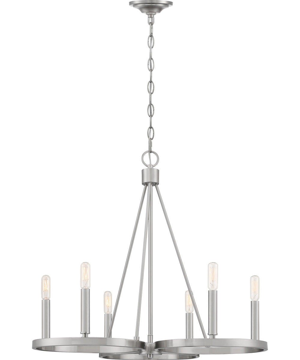Revival 6-light Chandelier Brushed Nickel