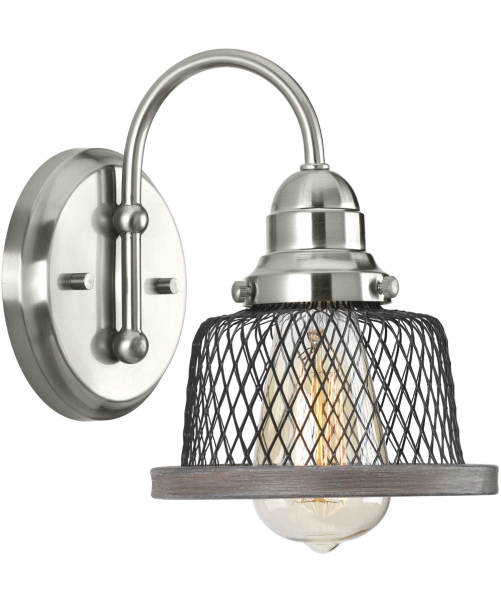 Tilley 1-Light Coastal Bath Vanity Light Brushed Nickel