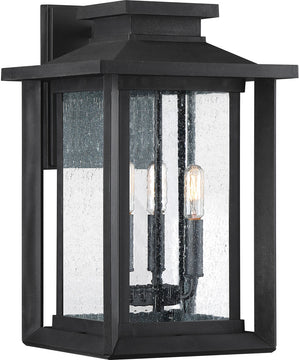 Wakefield Large 3-light Outdoor Wall Light  Coastal Armour Earth Black